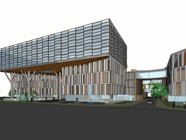 Sketchup商业模型|多层商业建筑，现代风格