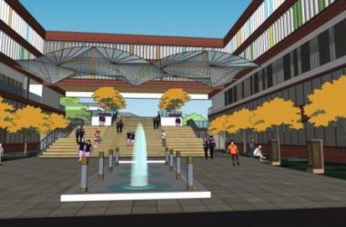 Sketchup学校模型|多层学校，校园教育建筑，现代风格-BIM建筑网