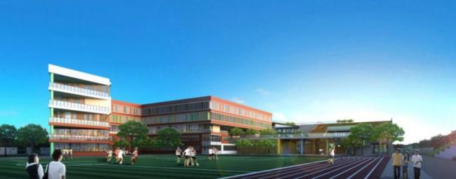 Sketchup学校模型|多层学校，校园教育建筑，现代风格