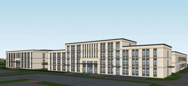 Sketchup办公模型|多层办公楼，现代风格