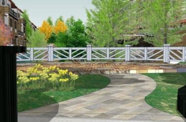 Sketchup景观模型|小区景观，住宅景观，现代风格-BIM建筑网