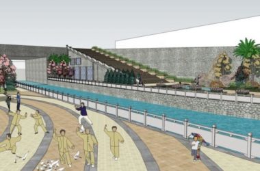 Sketchup景观模型|滨水景观，现代风格-BIM建筑网