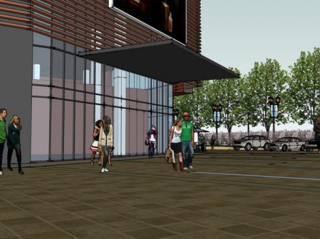 Sketchup景观模型|商业景观，现代风格