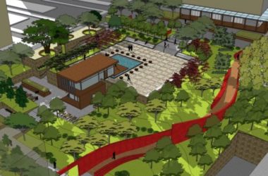 Sketchup景观模型|广场景观，现代风格-BIM建筑网