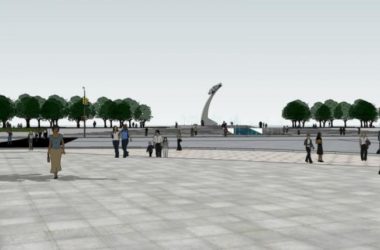 Sketchup景观模型|广场景观，现代风格-BIM建筑网