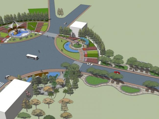 Sketchup景观模型|雕塑景观，现代风格