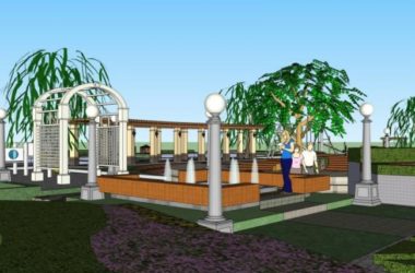 Sketchup景观模型|小区景观，现代风格-BIM建筑网