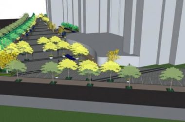 Sketchup景观模型|小区景观，住宅景观，现代风格-BIM建筑网