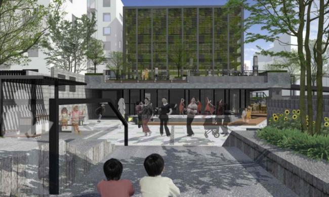 Sketchup景观模型|小区景观，住宅景观，现代风格