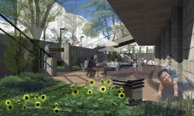 Sketchup景观模型|小区景观，住宅景观，现代风格