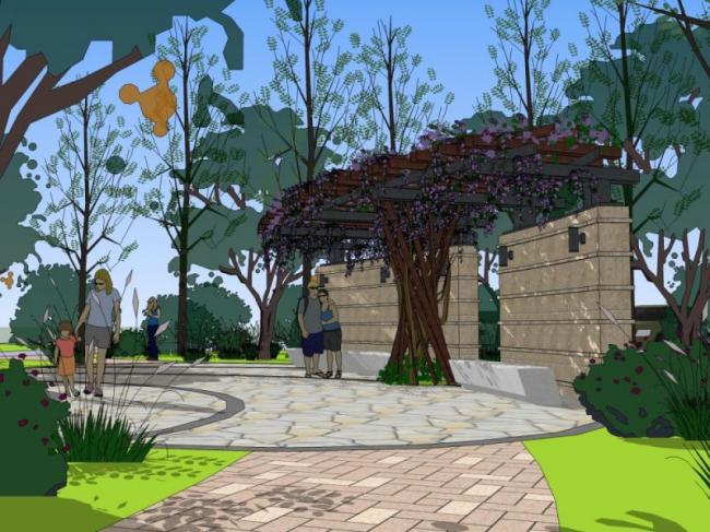 Sketchup景观模型|小区景观，住宅景观，现代风格