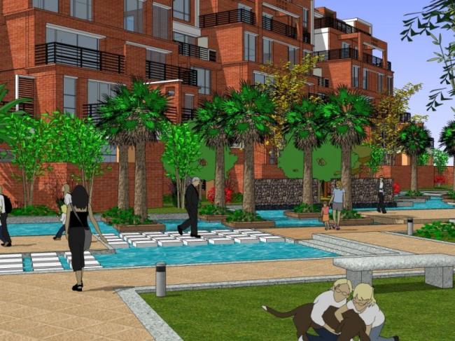 Sketchup景观模型|别墅庭院，庭院景观，住宅景观，欧式风格，古典风格