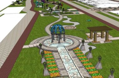 Sketchup景观模型|小区景观，现代风格-BIM建筑网