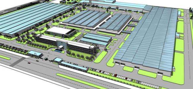 Sketchup景观模型|办公景观，现代风格