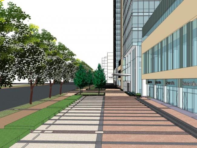 Sketchup景观模型|商业景观，现代风格