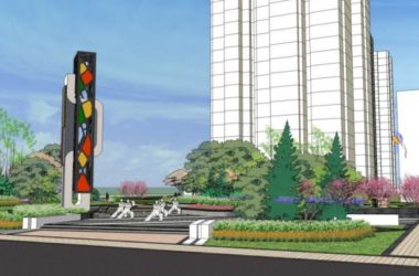 Sketchup景观模型|公园景观，现代风格-BIM建筑网