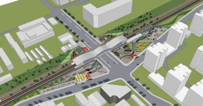 Sketchup景观模型|广场景观，道路景观，现代风格