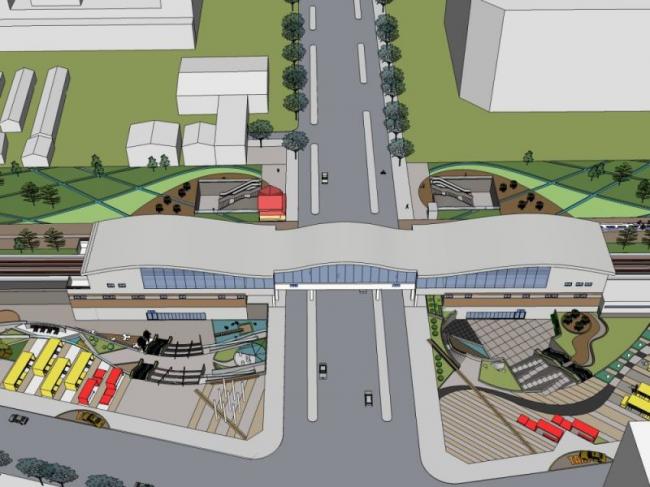 Sketchup景观模型|广场景观，道路景观，现代风格