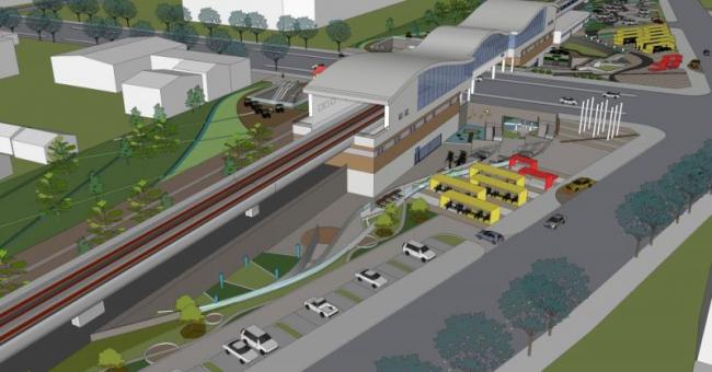 Sketchup景观模型|广场景观，道路景观，现代风格