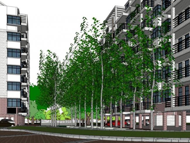 Sketchup景观模型|小区景观，住宅景观，现代风格