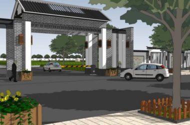 Sketchup景观模型|办公景观，中式风格-BIM建筑网