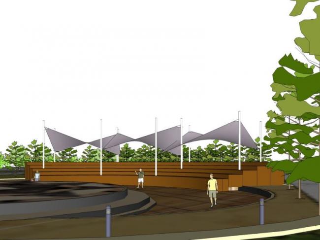 Sketchup景观模型|游园景观，现代风格