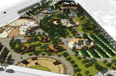 Sketchup景观模型|游园景观，现代风格-BIM建筑网