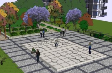 Sketchup景观模型|小区景观，住宅景观，现代风格-BIM建筑网