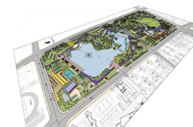 Sketchup景观模型|公园景观，现代风格-BIM建筑网