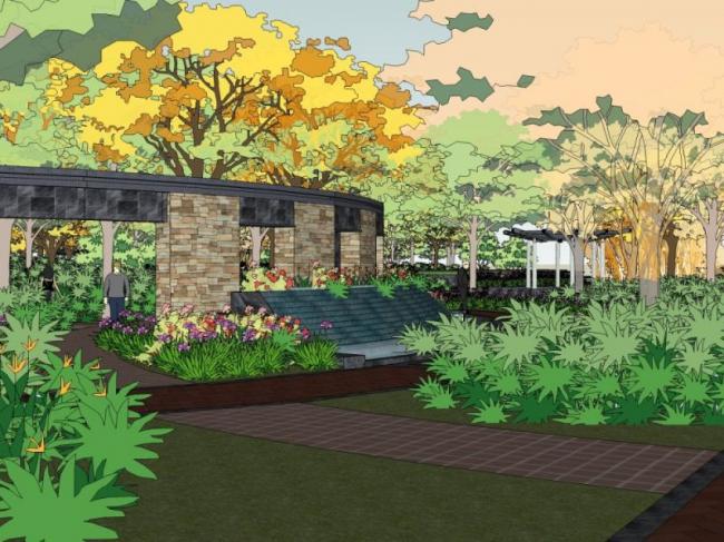 Sketchup景观模型|小区景观，住宅景观，现代风格