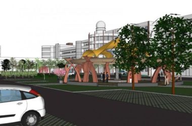 Sketchup景观模型|校园景观，学校景观，现代风格-BIM建筑网