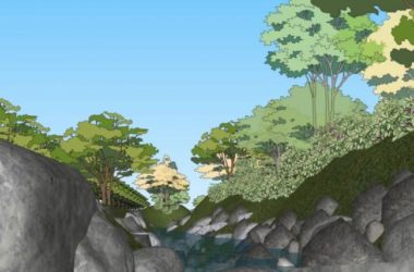 Sketchup景观模型|滨水景观，现代风格-BIM建筑网