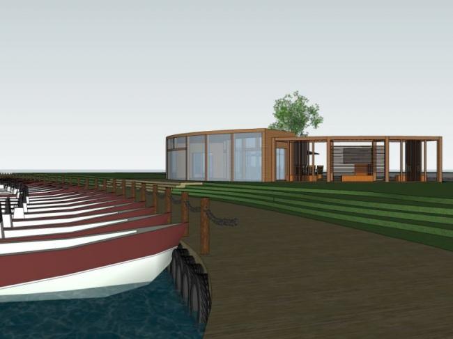 Sketchup景观模型|广场景观，现代风格