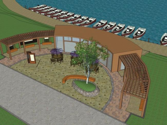 Sketchup景观模型|广场景观，现代风格