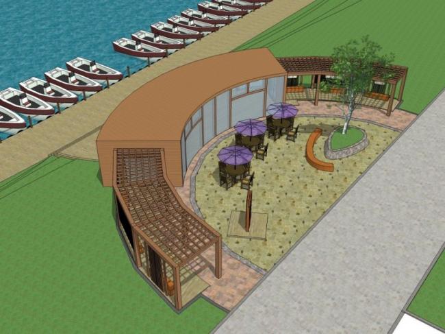 Sketchup景观模型|广场景观，现代风格