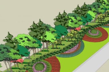 Sketchup景观模型|街道景观，街头道路景观，现代风格-BIM建筑网