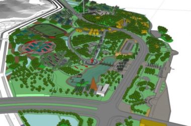 Sketchup景观模型|公园景观，现代风格-BIM建筑网