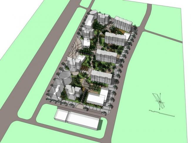 Sketchup景观模型|小区景观，现代风格