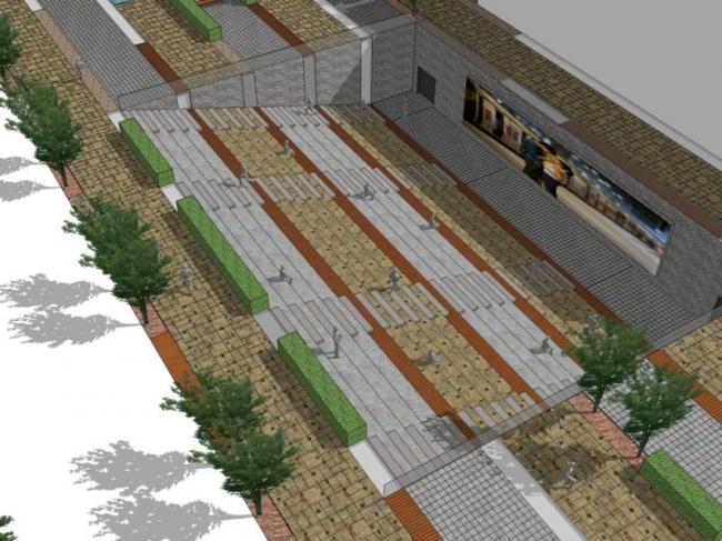 Sketchup景观模型|滨水景观，现代风格