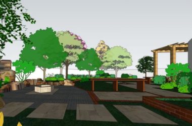 Sketchup景观模型|别墅景观，庭院景观，现代风格-BIM建筑网