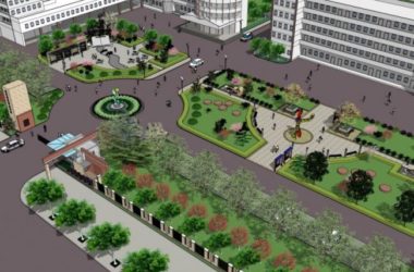 Sketchup景观模型|校园景观，学校景观，现代风格-BIM建筑网