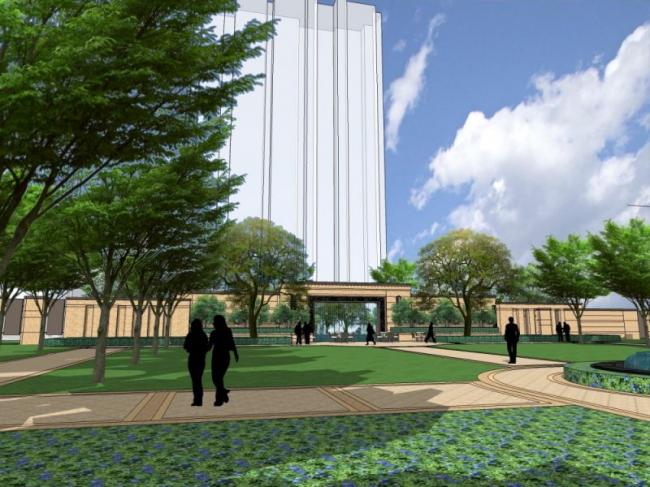 Sketchup景观模型|小区景观，住宅景观，现代风格