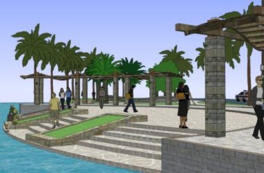 Sketchup景观模型|滨水景观，现代风格-BIM建筑网