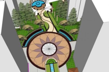 Sketchup景观模型|小区景观，现代风格-BIM建筑网