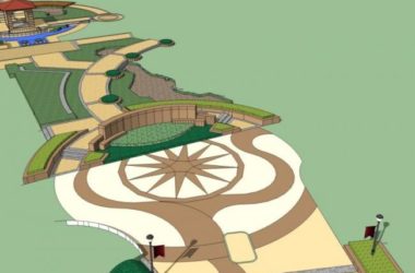 Sketchup景观模型|广场景观，古典风格-BIM建筑网