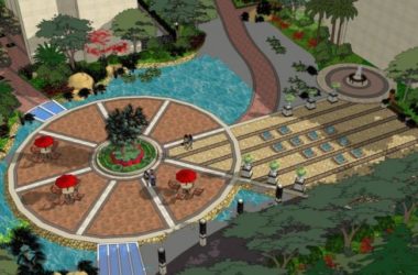 Sketchup景观模型|庭院景观，欧式风格，古典风格-BIM建筑网