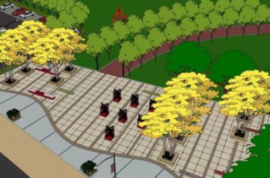 Sketchup景观模型|公园景观，现代风格-BIM建筑网