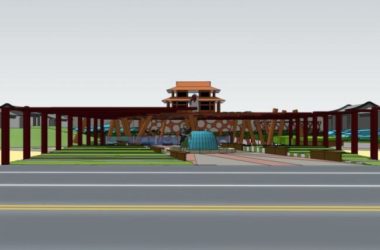 Sketchup景观模型|广场景观，现代风格-BIM建筑网