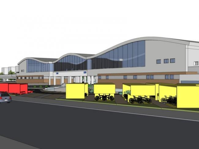 Sketchup景观模型|火车站前广场景观，现代风格