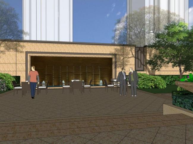 Sketchup景观模型|小区景观，住宅景观，现代风格